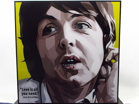 [ new goods No 334] pop art panel paul (pole) McCartney 