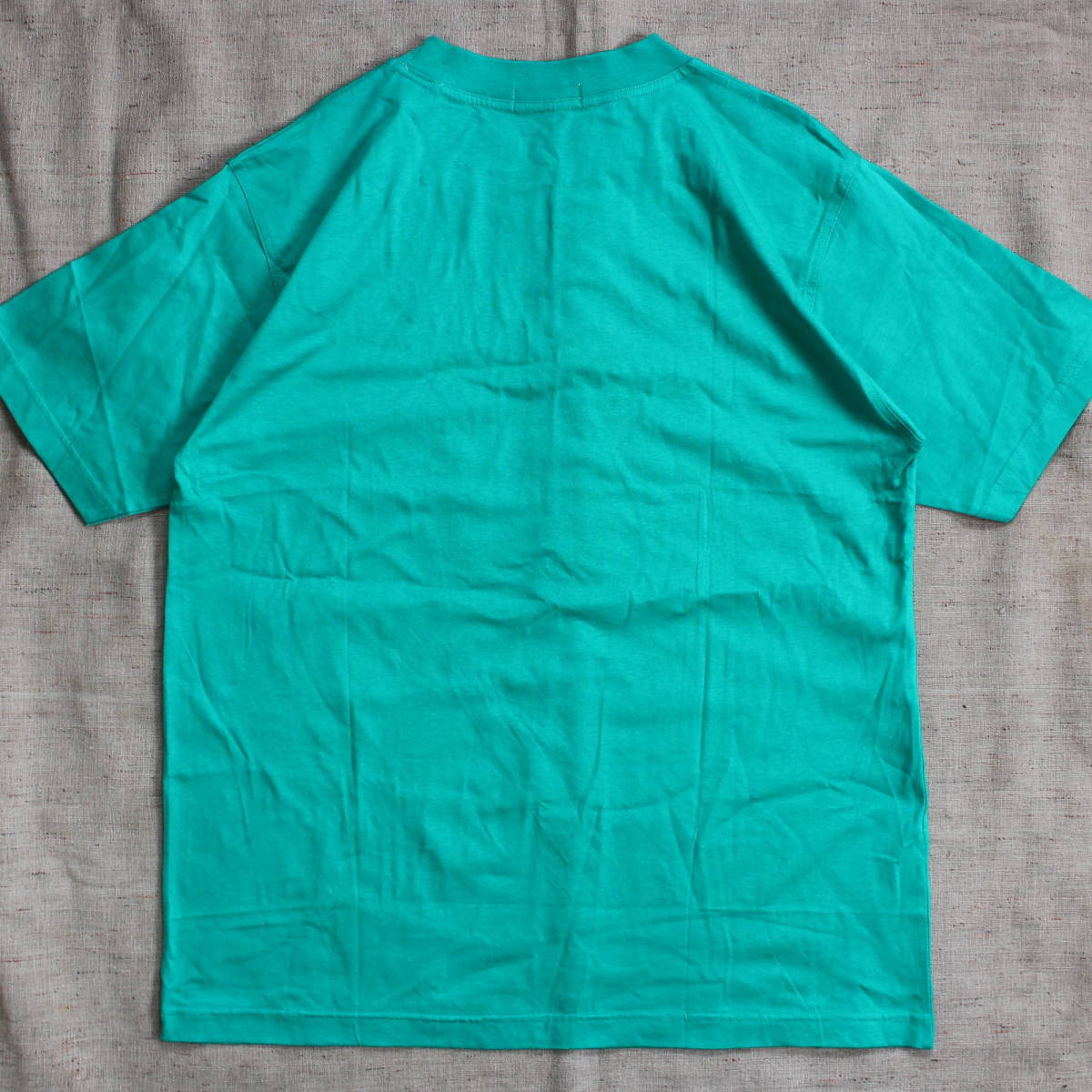 rare 1980-90s tag equipped YVES SAINT LAURENT Vintage T-shirt art mezzo n green Eve sun rolan ivu Vintage French 