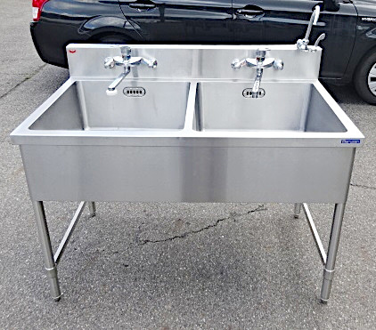 マルゼン 業務用 ステンレス製 2槽シンク 1200×750×800 / 厨房 水栓 マルゼン 業務用 ステンレス製 2槽シンク 1200×750×800 / 厨房 水栓