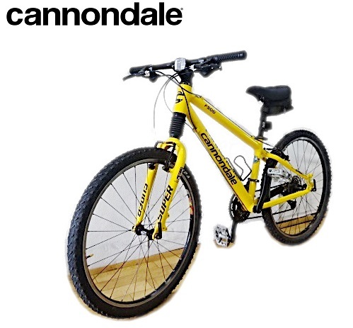 直接引取り希望 CANNONDALE キャノンデール MTB F500 CAAD3 ヘッドショック HANDMADE IN USA イエロー マウンテンバイク 26インチの画像1