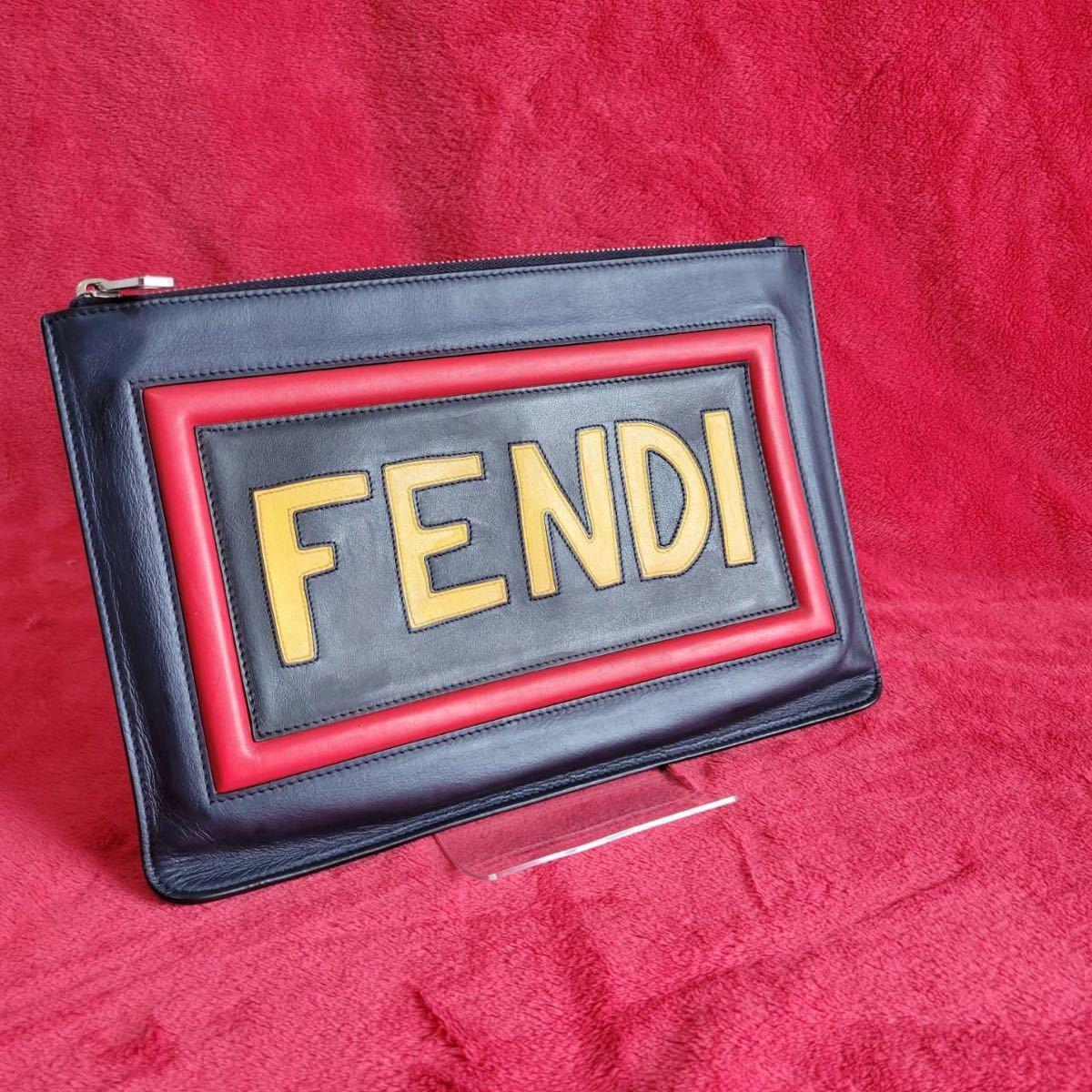 【美品】FENDI　フェンディ　THINK クラッチ　バッグ_画像1