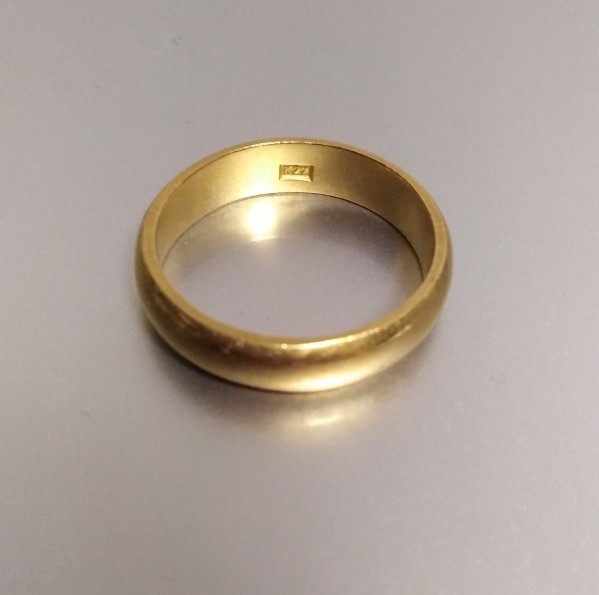 k22 22金 リング 約12号 幅4 5mm程度 甲丸 かまぼこ 約5 63g k22 22金 リング 約12号 幅4 5mm程度 甲丸 かまぼこ 約5 63g