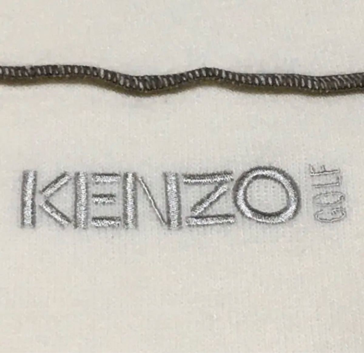 KENZO ケンゾー ロゴ 刺繍 希少カラー ニット デザインニット ニットセーター 古着 コットンセーター ユニセックス