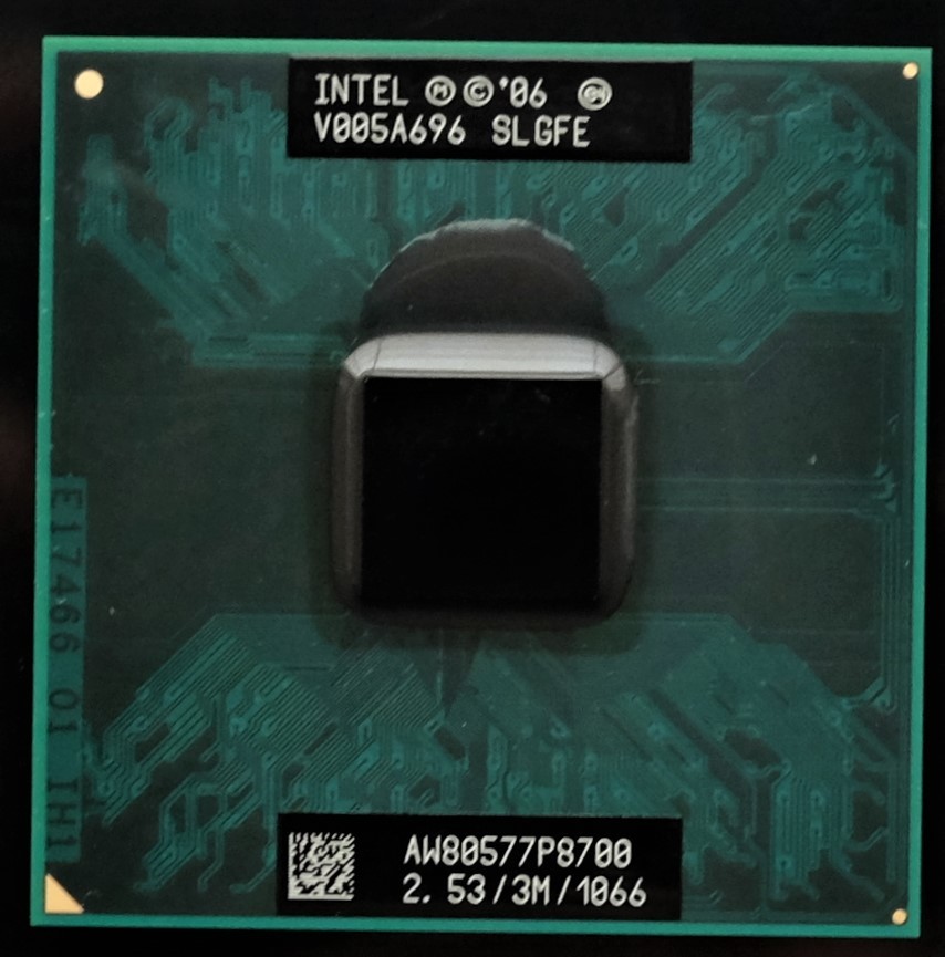 CPU intel Core 2 duo P8700 SLGFE：動作確認済_画像1