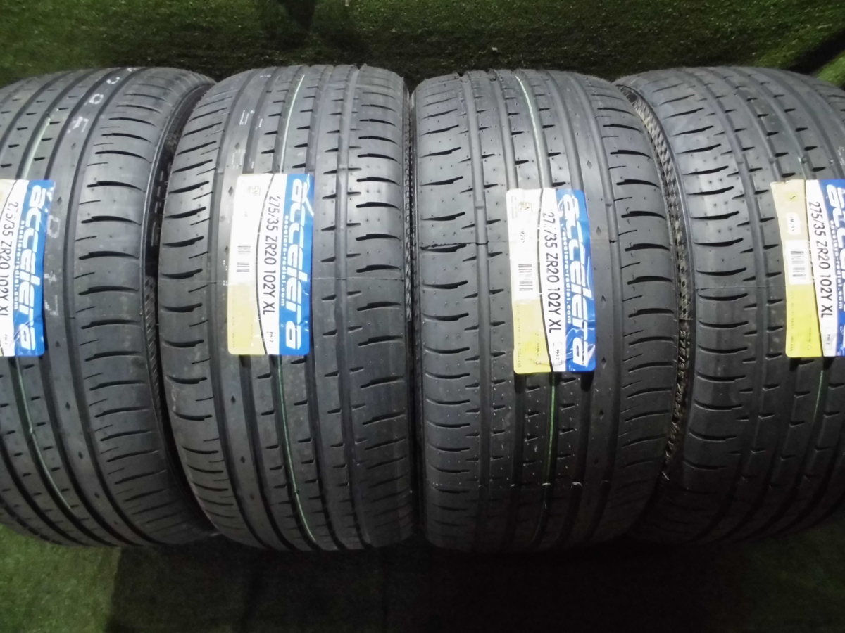 275/35R20 102Y XL 4本セット 未使用品 サマータイヤ アクセレラ 275