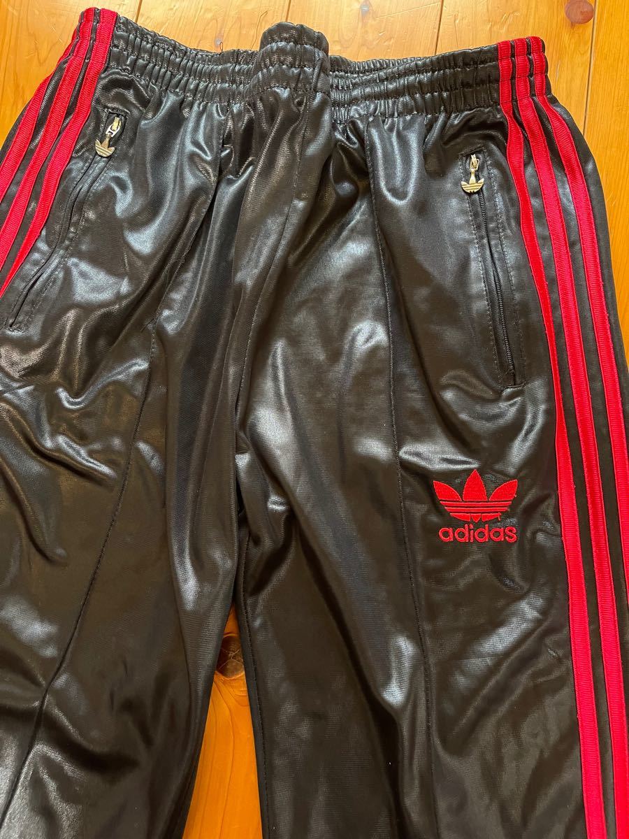 アディダス adidas chile62 コーティングジャージ上下セットアップ 黒
