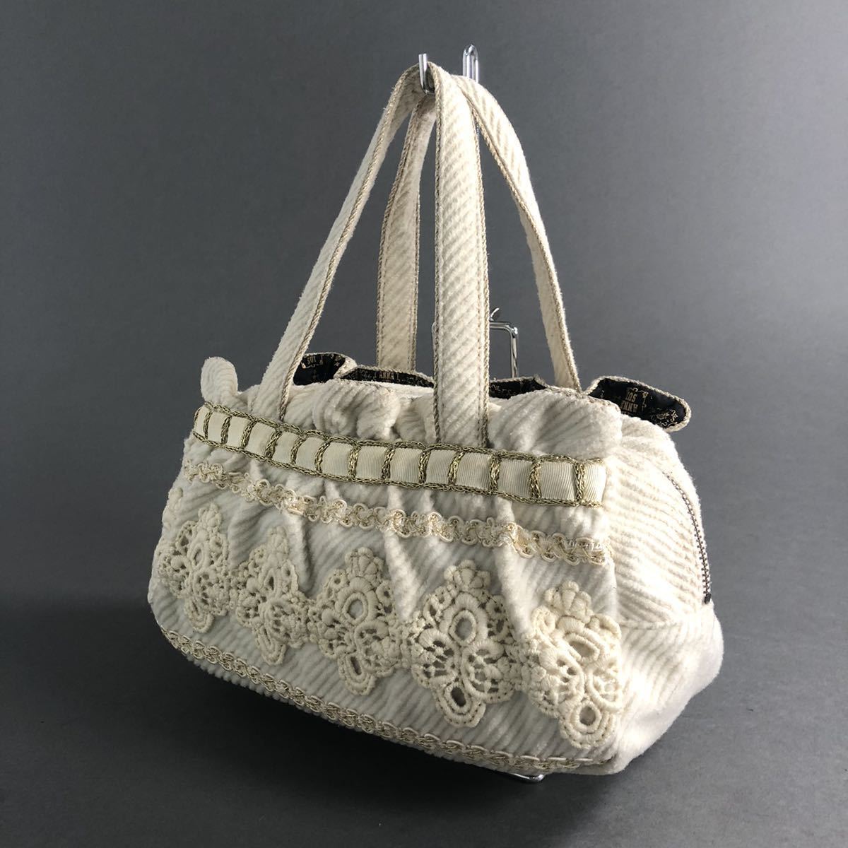 Fe26 ANNA SUI アナスイ ミニボストンバッグ ハンドバッグ チャーム
