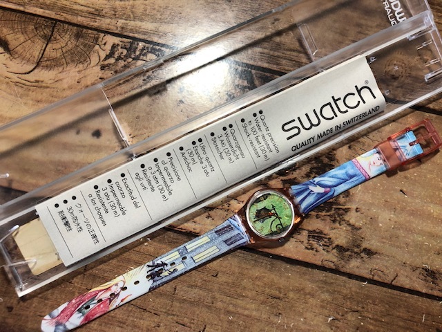 レア 未使用近い 美品 付属品付 swatch スウォッチ AG1992 LP114 クオーツ レディース サイズ 腕時計