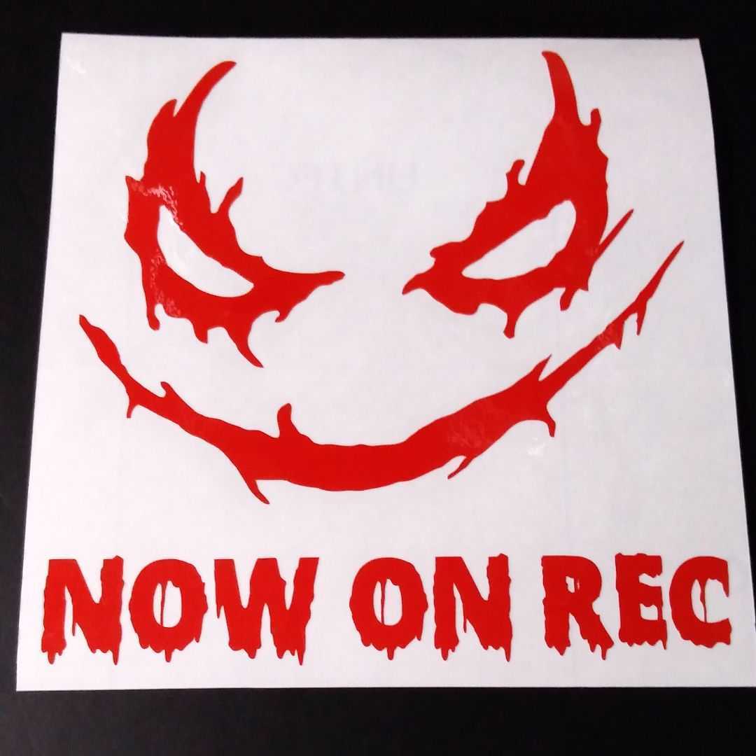 NOW ON RECdo RaRe ko sticker safety sticker Joker JOKER Batman drive recorder 