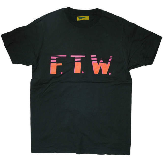 HURRAY HURRAY フレイフレイ フレーフレー 日本製 F.T.W. TEE ロゴプリントTシャツ H1648 1 ブラック 半袖 FTW トップス g5965_画像1