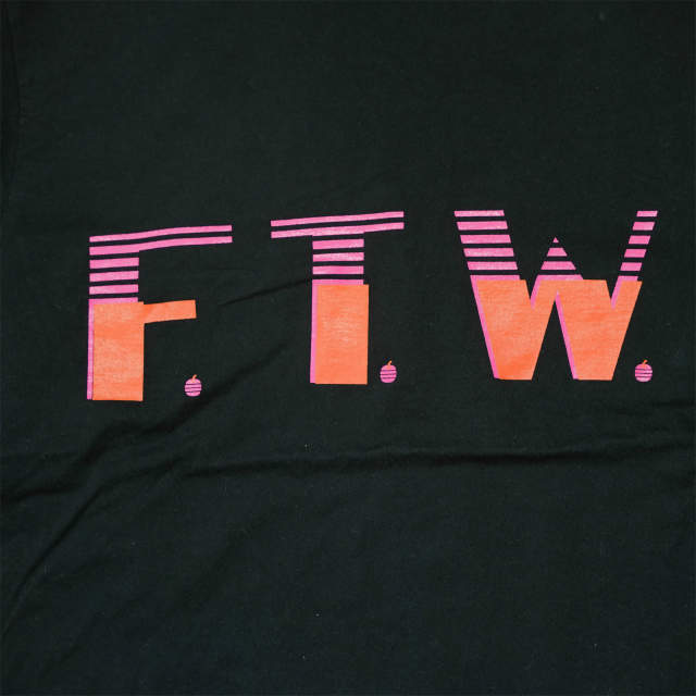 HURRAY HURRAY フレイフレイ フレーフレー 日本製 F.T.W. TEE ロゴプリントTシャツ H1648 1 ブラック 半袖 FTW トップス g5965_画像5