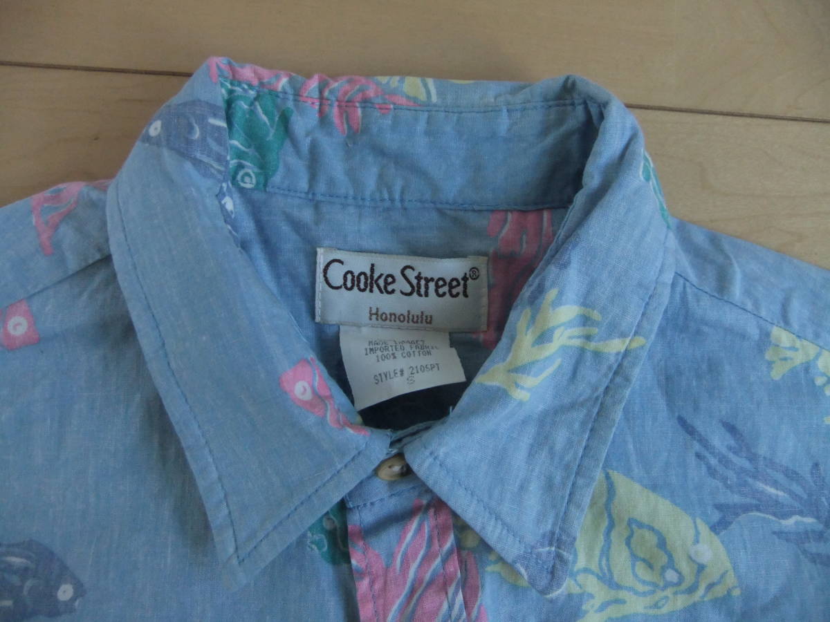 MADE IN USA COOK STREET HAWAIIAN SHIRTS SIZE SMALL アメリカ製 アロハシャツ Sサイズ_画像2