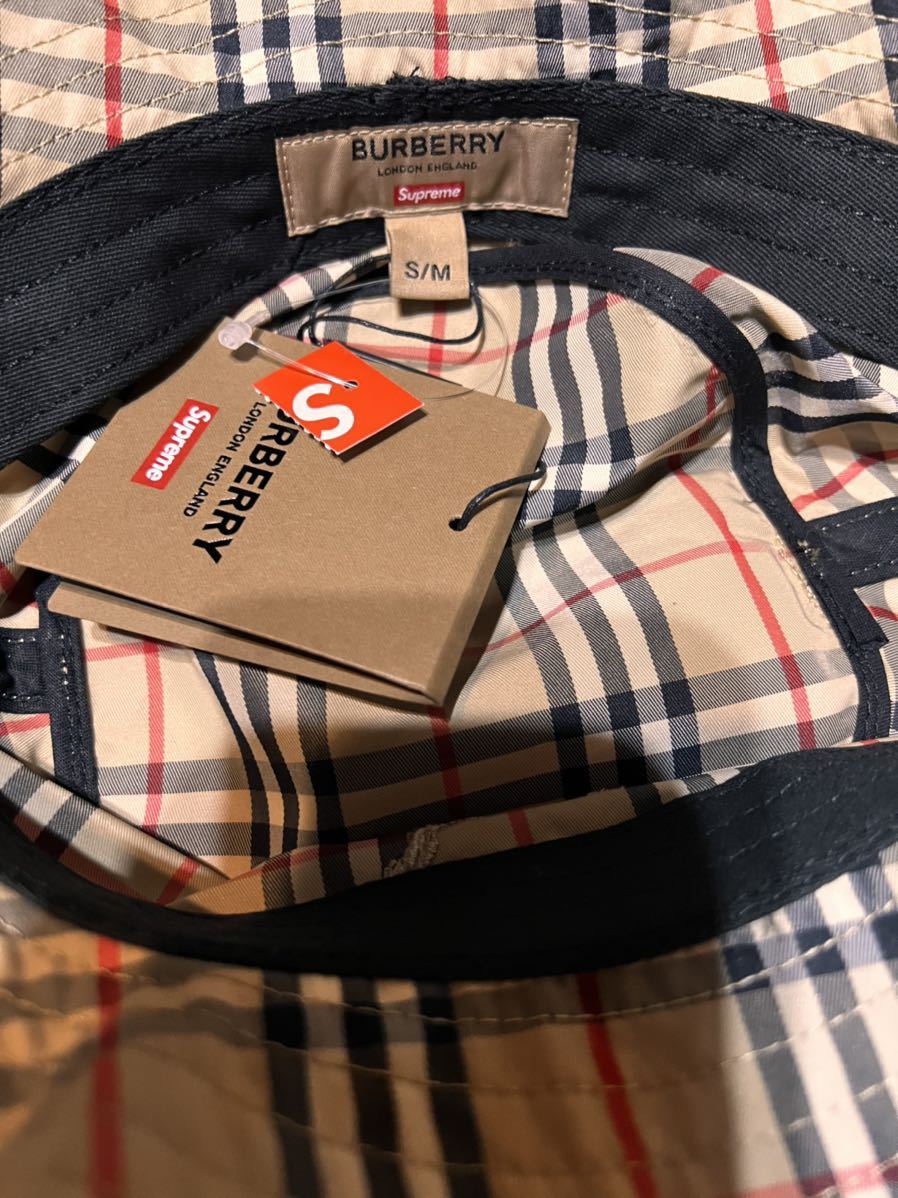 Supreme Burberry Crusher Beige S/Mサイズ ベージュチェック