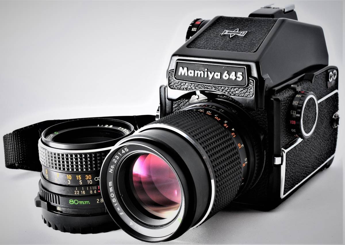 ☆MAMIYA マミヤ M645 ボディ+SEKOR C 80mm F2.8 +150mm F4 ☆ かなり