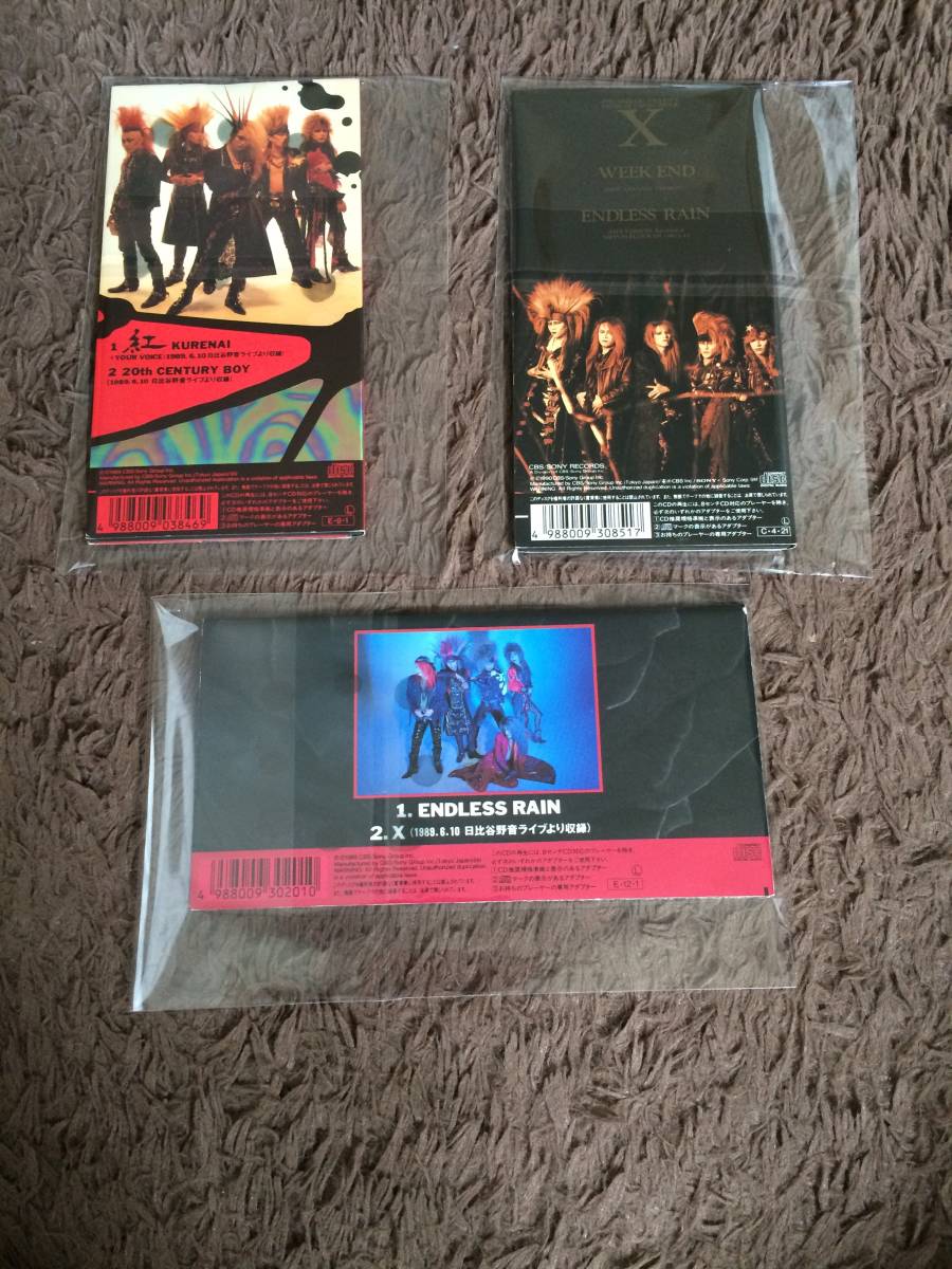 X JAPAN X エックス 初回限定盤 CD 3枚 セット 紅 ENDLESS RAIN WEEK 