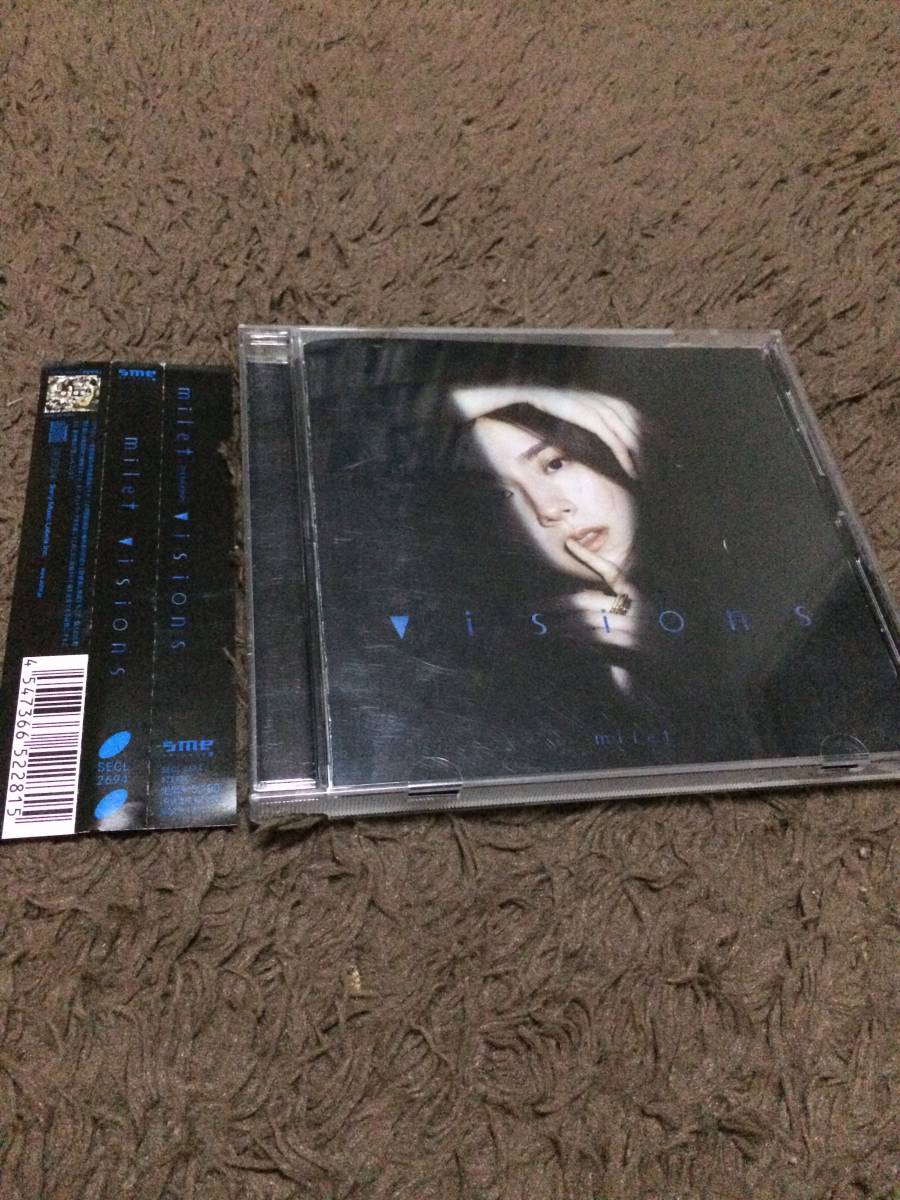milet visions CD アルバム 通常盤 Ordinary days SEVENTH HEAVEN Fly High Outsider checkmate Who I Am Loved By You On the Edge_画像1