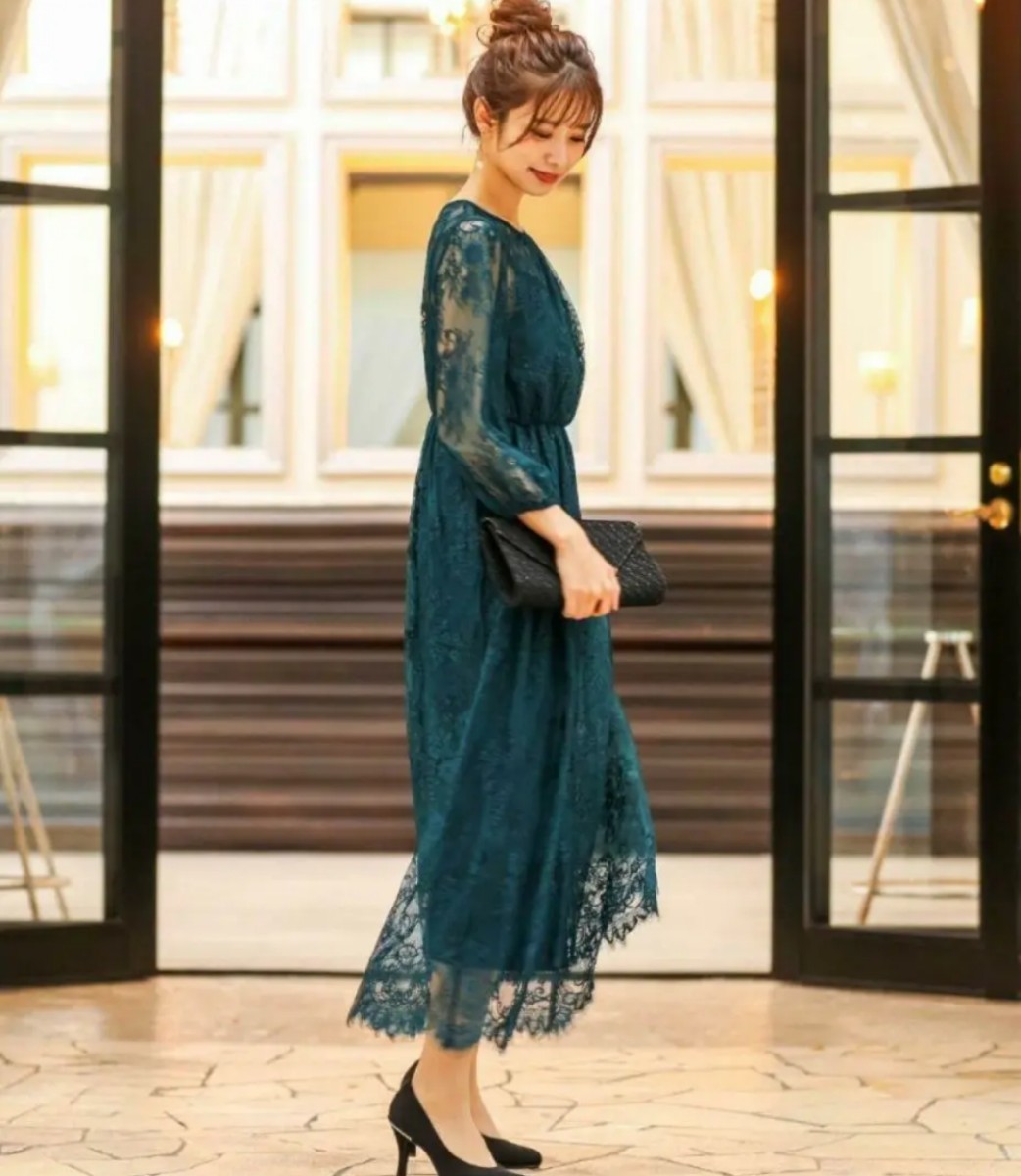 niana 総チュールレースロング結婚式ワンピースドレス|Yahoo!フリマ