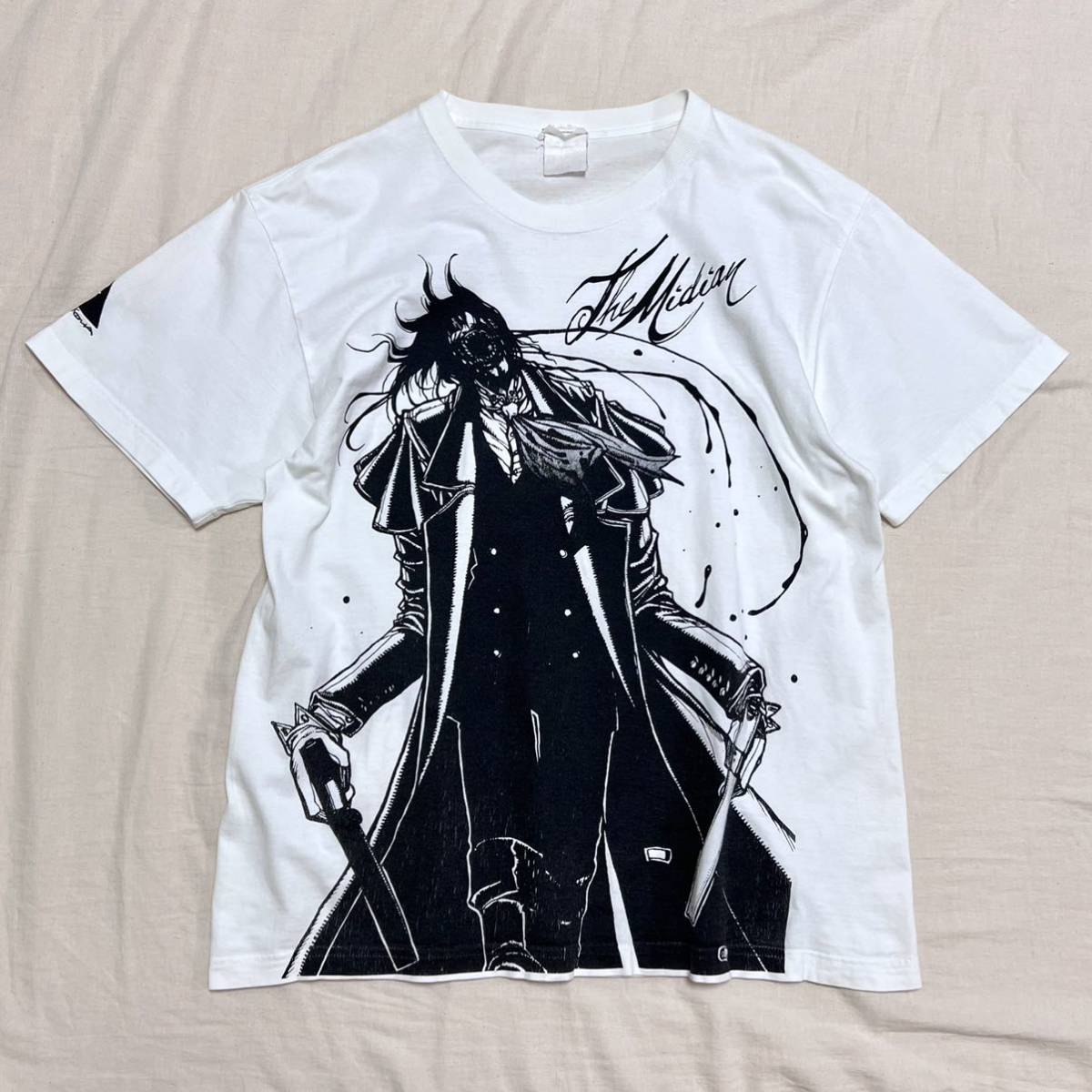 【00s アニメ ヘルシング HELLSING プリント Tシャツ】漫画 日本 The Midian アーカード 吸血鬼 平野耕太 キャラクター akira 90s COSPA_画像1