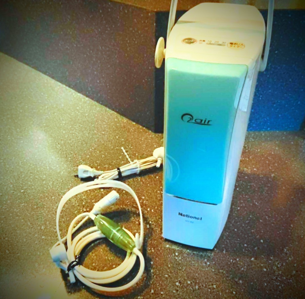 【ナショナル】酸素エアチャージャー MS-X2 酸素吸入器（送料無料）酸素エアチャージャー作動確認済み National 健康器具
