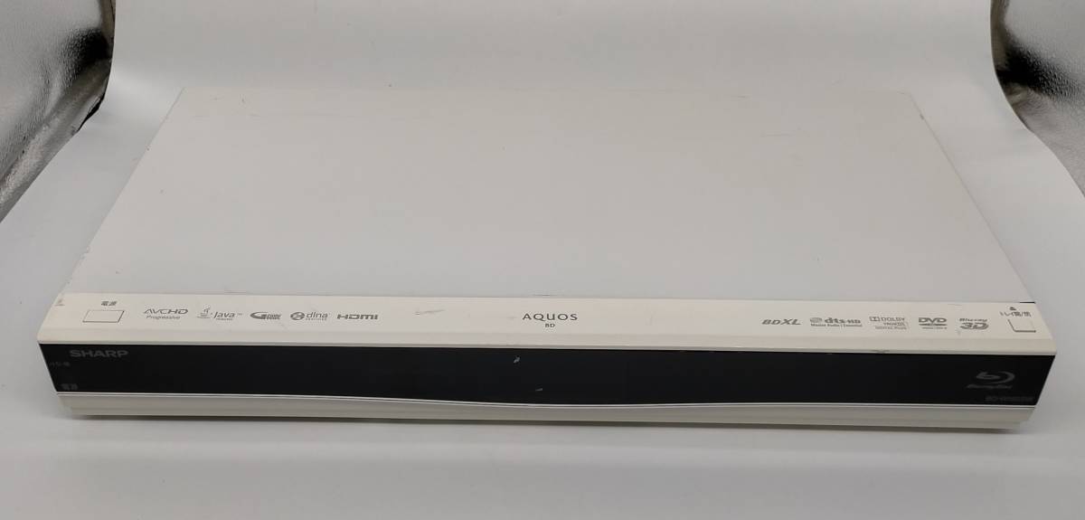 SHARP シャープ AQUOS BD-W560SW Blu-ray 500 GB White リモコン付 2番組同時録画 2014年製 通電