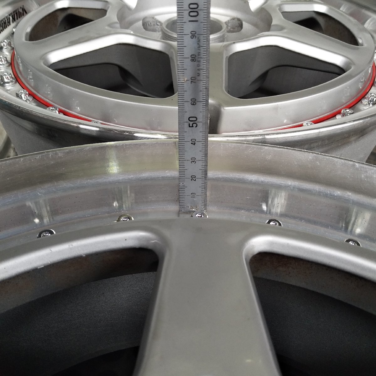 管理番号：W3-331【4本価額】【16×7J 4x114.3 ET+44 ハブ66】RAYS VR GTP コルト・インテグラ等・店頭直接引取可能_画像4