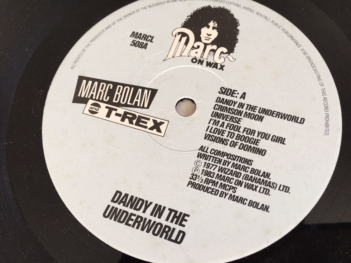 【12inch付2LP】Marc Bolan and T-REX / Dandy In The Underworld MARC ON WAX MARCL508/12MARCL508F 77年アルバム,83年リイシューUK盤_画像7