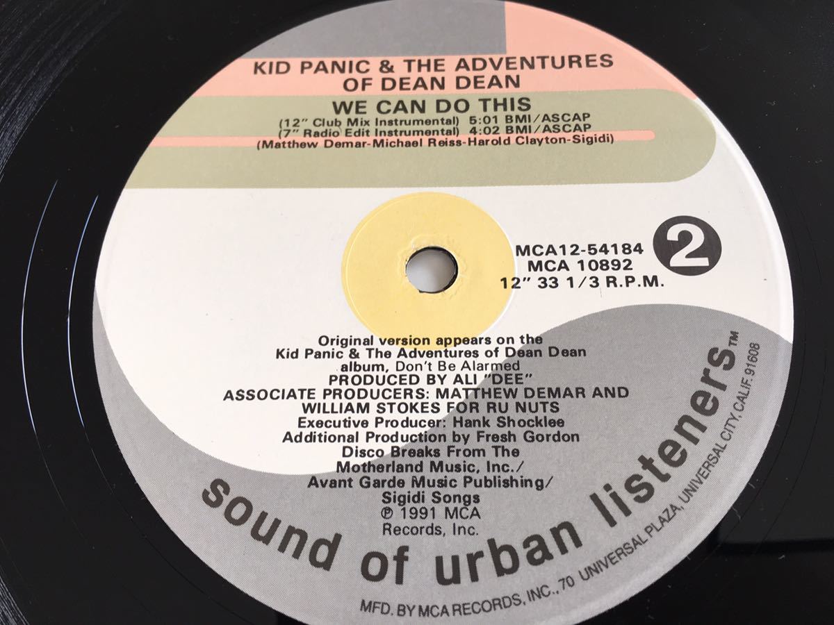 Kid Panic & The Adventures of Dean Dean / We Can Do This 4トラック12inch MCA 12-54184 91年リリース_画像5