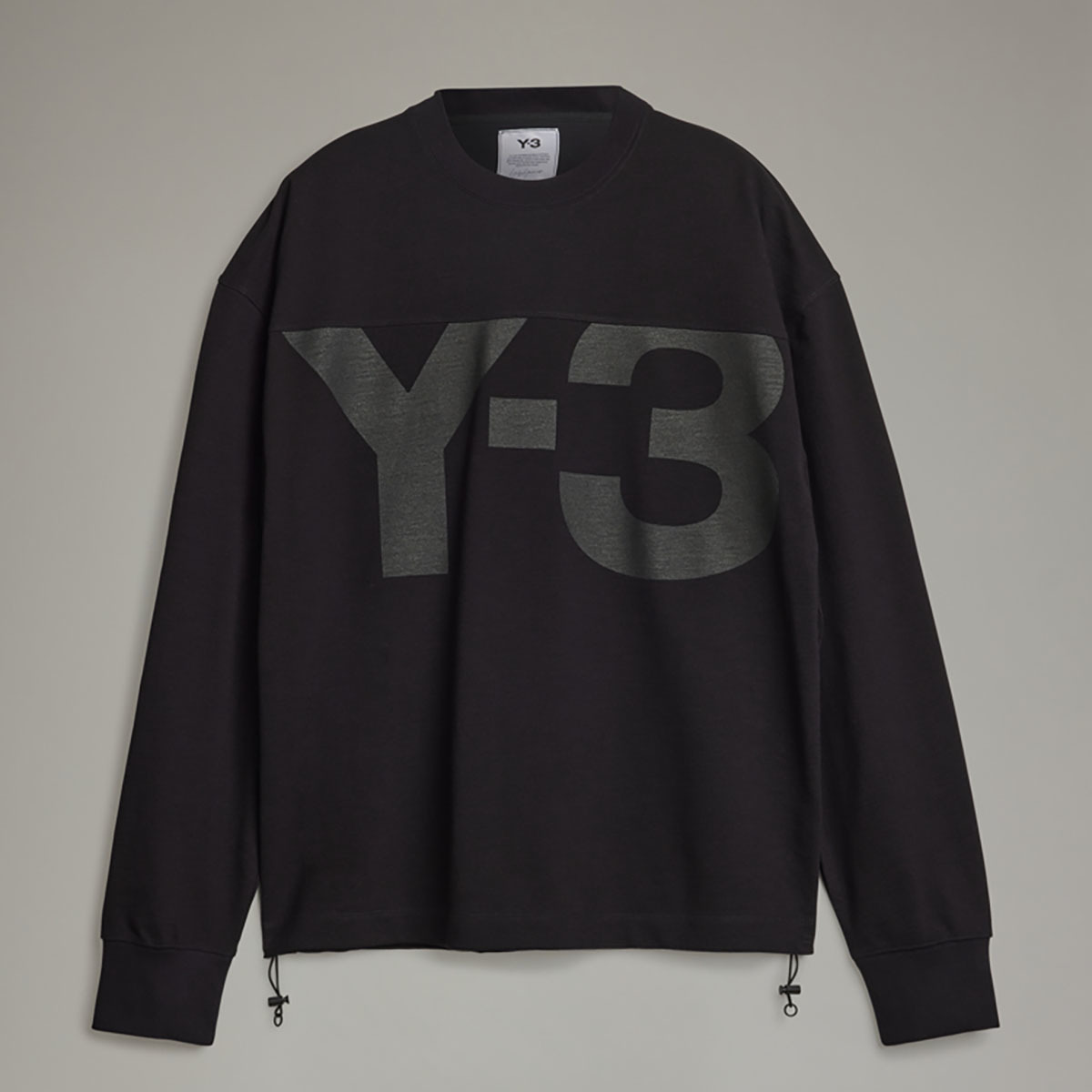Y-3 ワイスリー LOGO CREW SWEATSHIRT スウェット 黒 L | souzaefilhos
