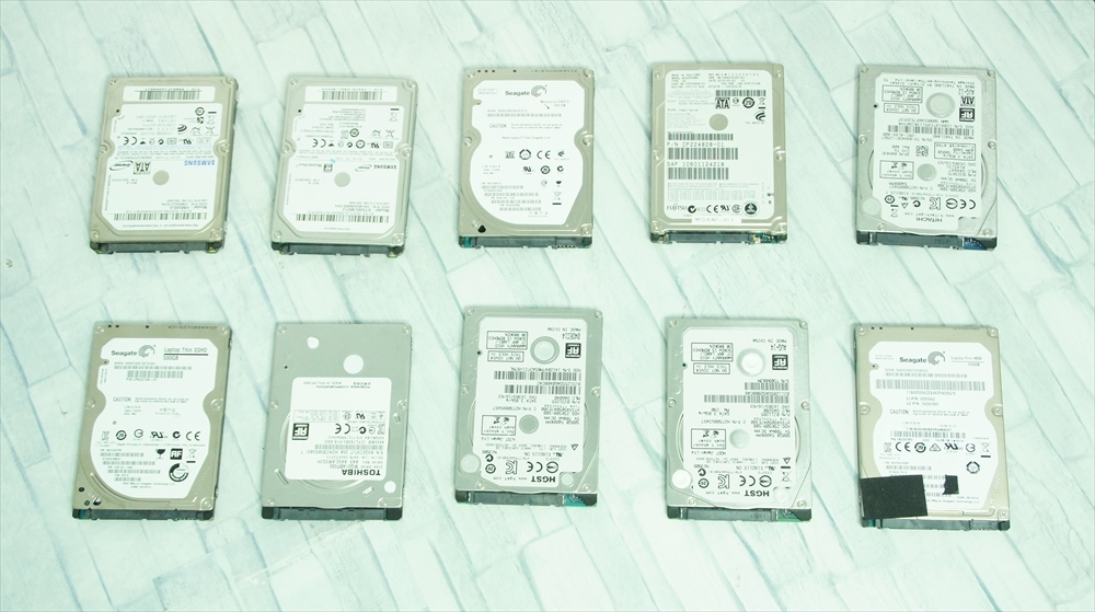 から厳選した 【中古即決】HDD SATA まとめて10個セット☆正常動作確認