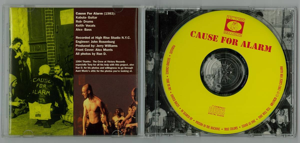 CAUSE FOR ALARM foreign record CD inspection key SxE agnostic front bold warzone cro mags bold youth of today sick of it all