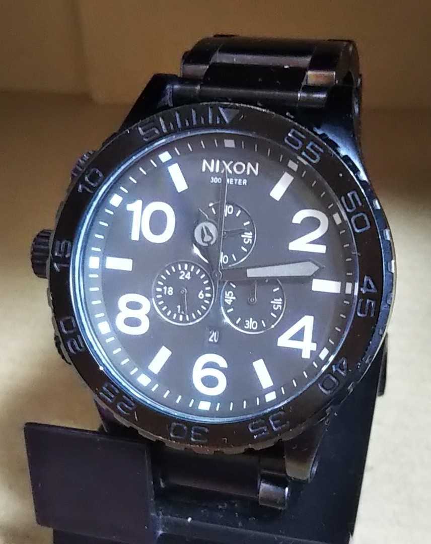 電池新品 NIXON ニクソン 51-30 アナログ 腕時計 メンズ ブラック