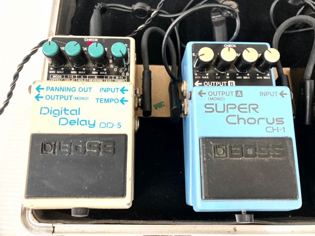 ◇エフェクター ボード セット◇BOSS 3台/DigiTech 1台/BEHRINGER 1