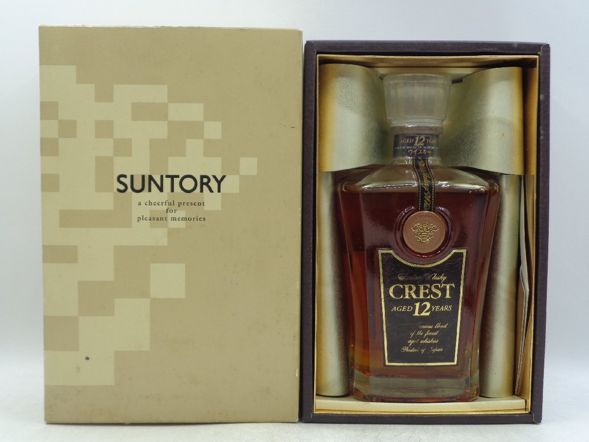 同梱OK商品】SUNTORY WHISKY CREST サントリー ウイスキー クレスト 12