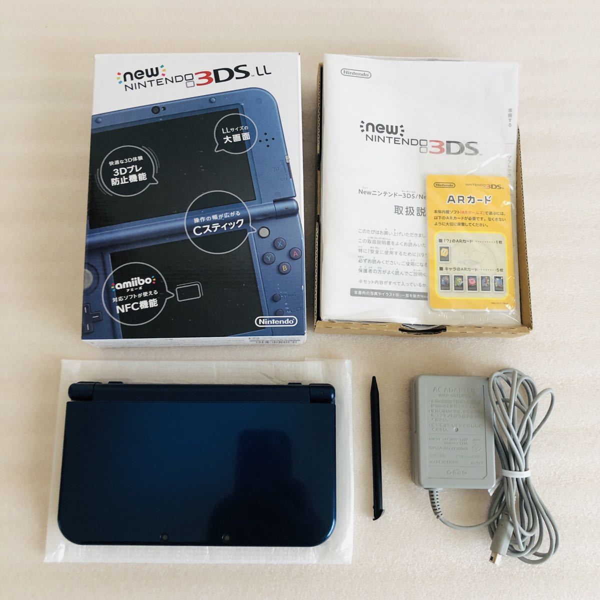 動作品】1円〜 New Nintendo 3DS LL メタリックブルー ニンテンドー