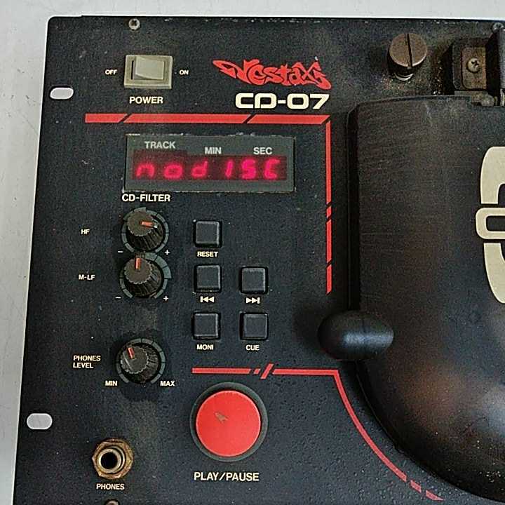G730 CD-07 Vestox ダブルCDプレイヤー 音響機器 通電OK ジャンク品_画像2