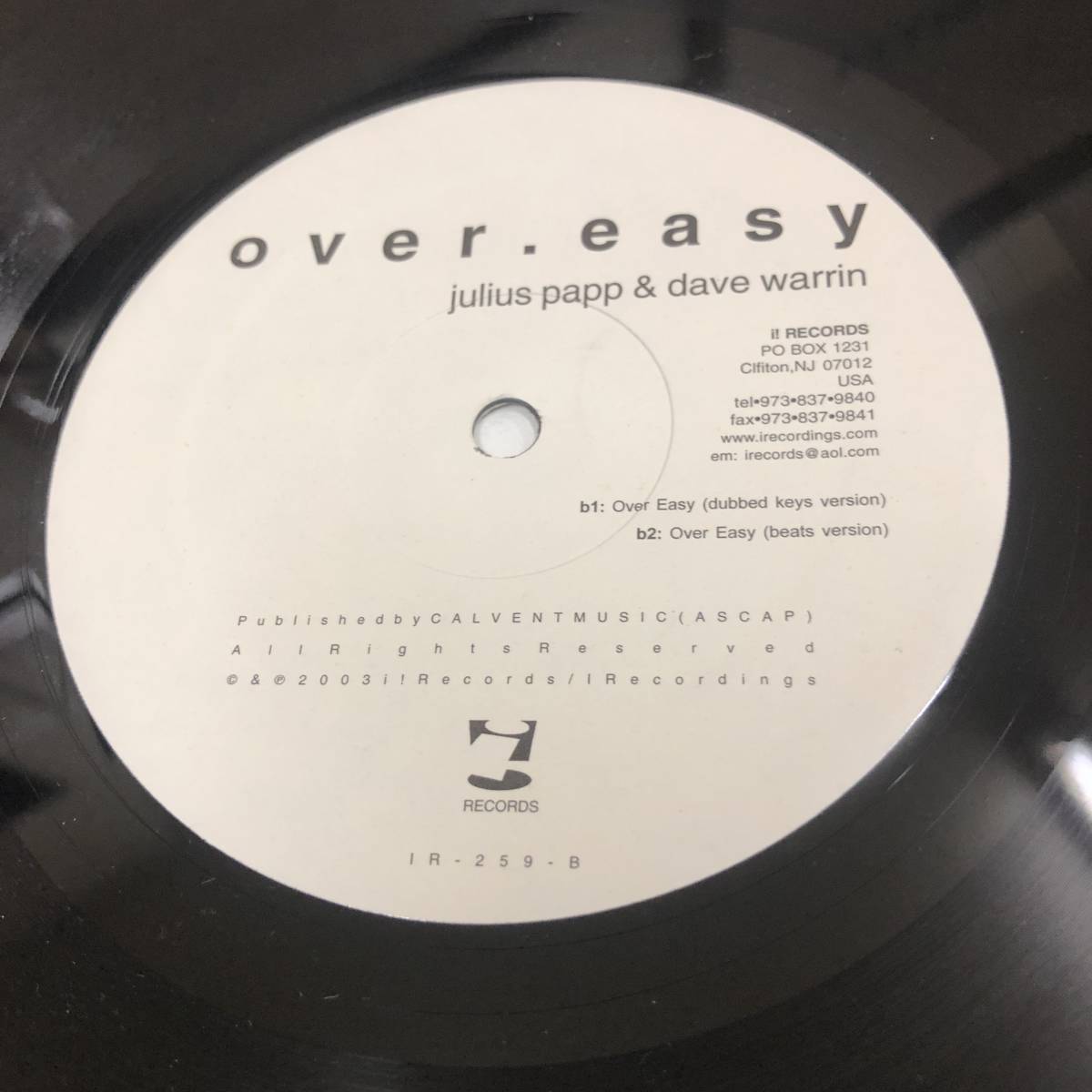 Julius Papp & Dave Warrin - Over Easy　(used)_画像2