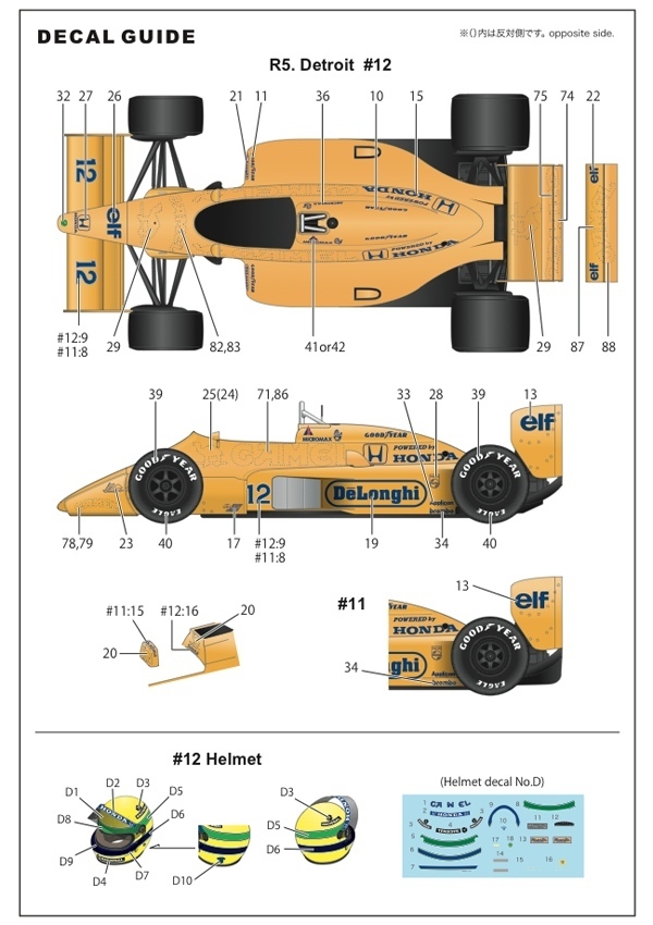 【STUDIO27】1/20 ロータス99T デトロイトGP 1987 トランス★再生産★_画像7