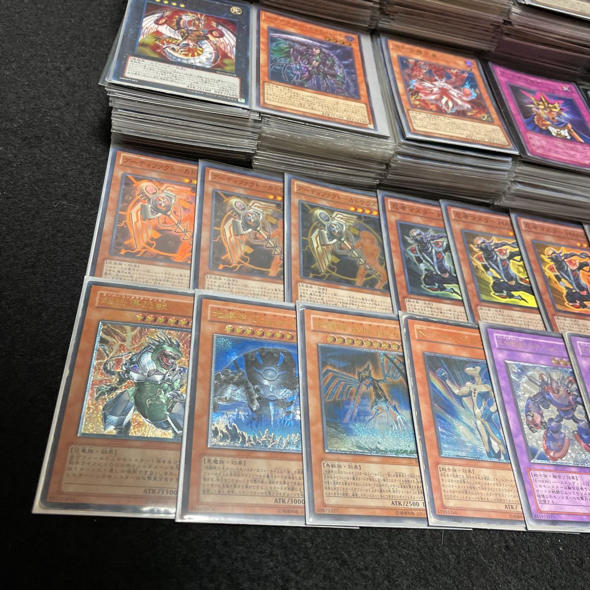 遊戯王 日本語 スーパーレア以上 1000枚以上 スリーブ付き 大量 まとめ