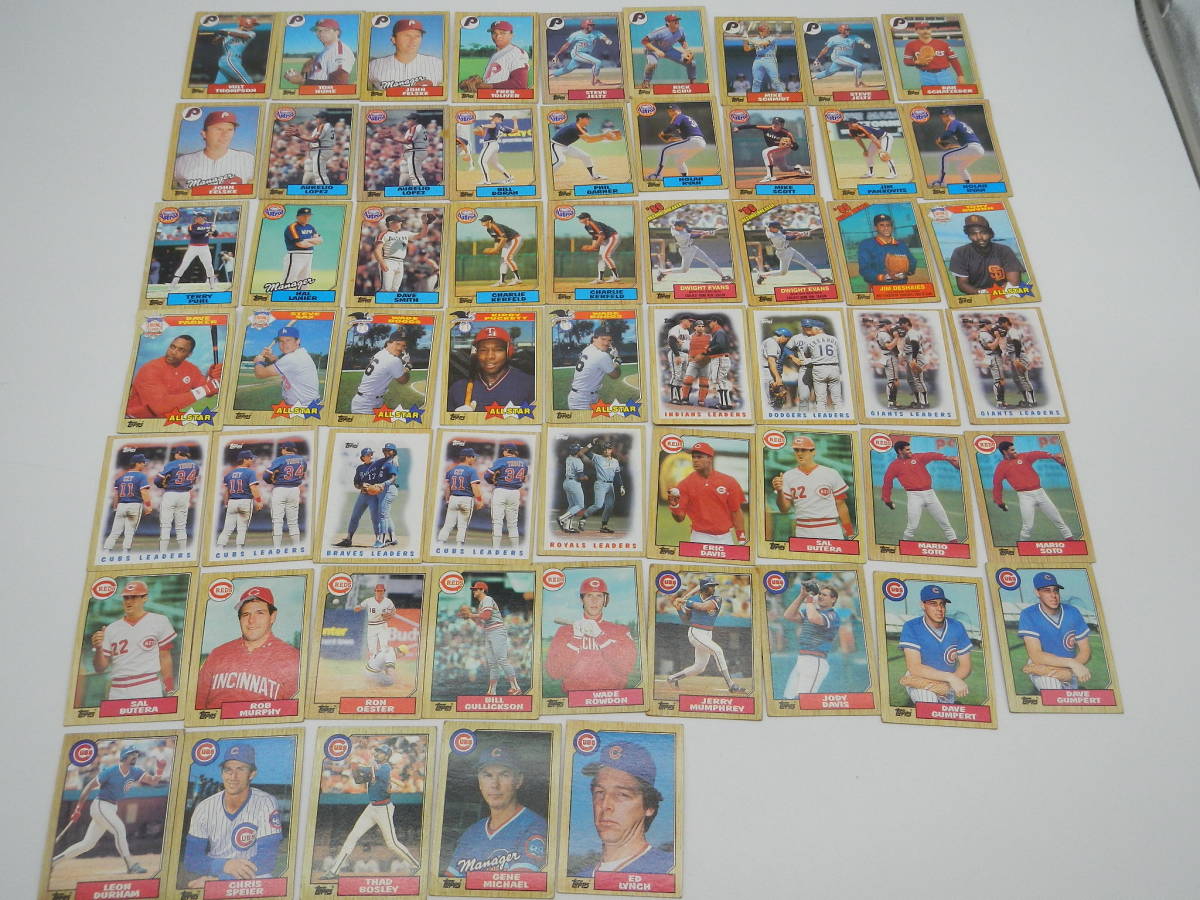 【大量】topps　1987 TOPPS　CHEWING GUM.INC.　TOPPSカード　最低落札価格無し　メジャーリーグ_画像2