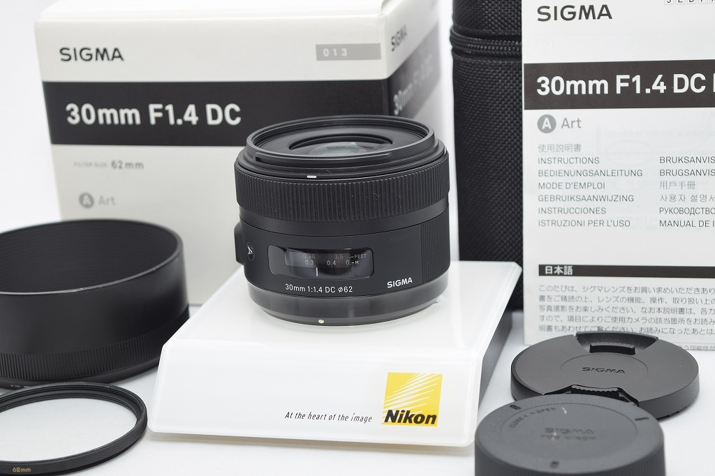 良品☆SIGMA シグマ Art 30mm F1.4 DC HSM Nikon ニコン用☆元箱付