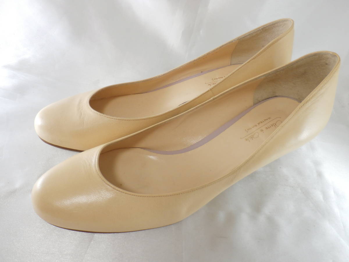 otetoeoti-ru* original leather pumps * made in Japan *24* several times use * rank A* search ....24