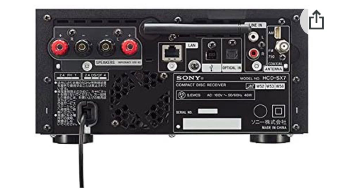 ソニー マルチオーディオコンポ Bluetooth/Wi-Fi/AirPlay/FM/AM/ワイド