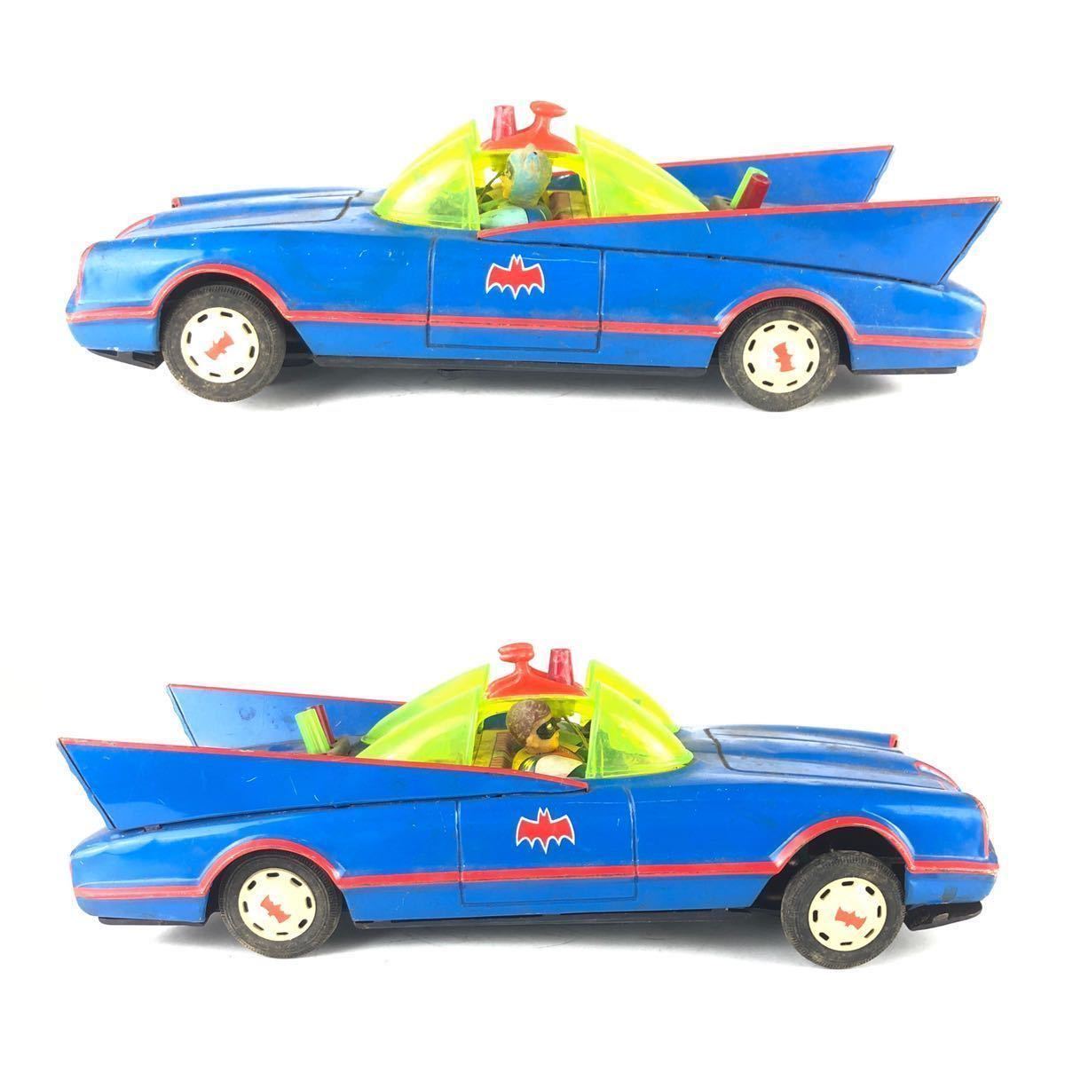 エバニュー アオシン製☆バットマン バットモービル☆ブリキ おもちゃ