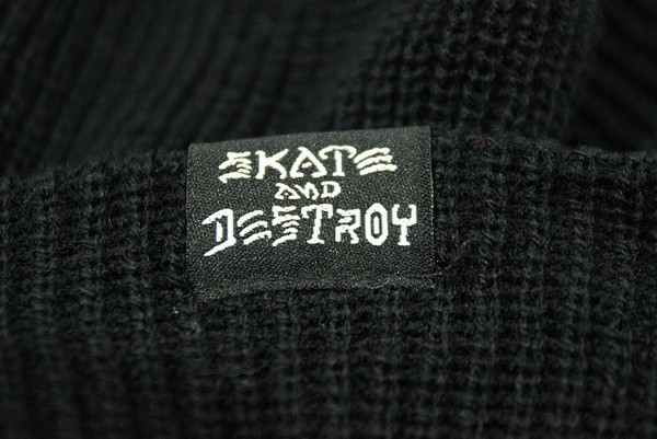 THRASHER (スラッシャー) US ニットキャップ ビーニー 帽子 Sk8goat SAD Beanie Black スケボー SKATE SK8 スケートボード_画像5