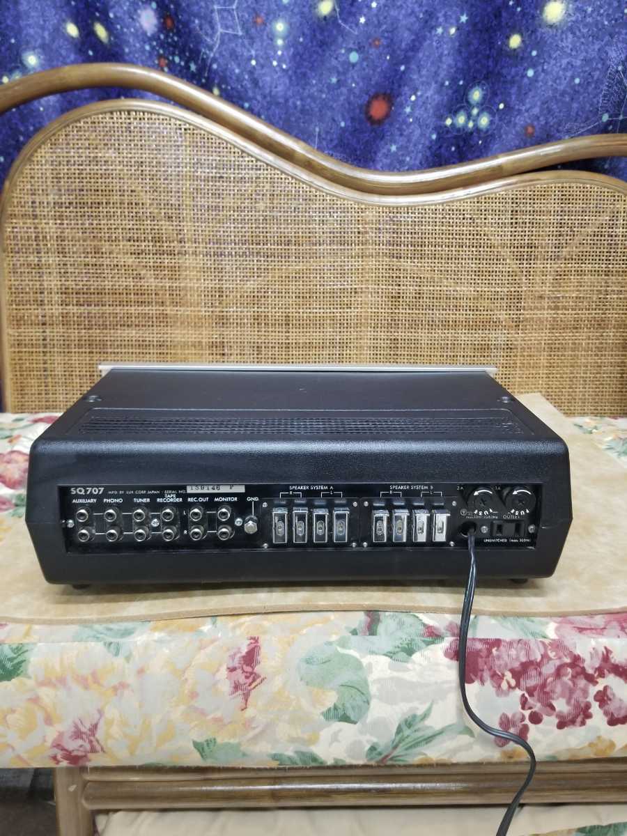 必見!フルレストア!極上完動美品!LUXMANプリメインアンプSQ-707