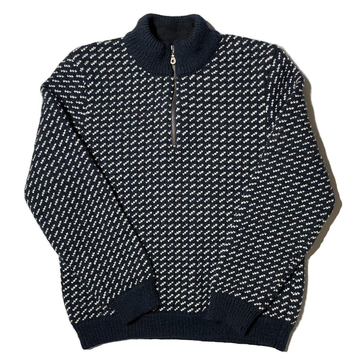 希少 L.L.Bean Birds Eye Vintage Wool Knit llbean エルエルビーン
