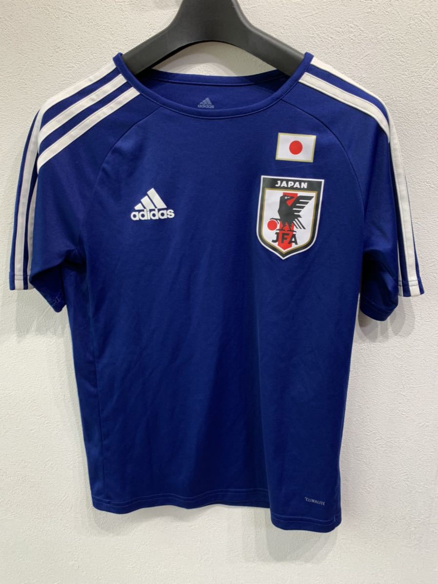 サッカー　日本代表ユニホーム　2枚セット　紺/ネイビー　青／ブルー　adidas/アディダス 　記名あり　G940_画像7