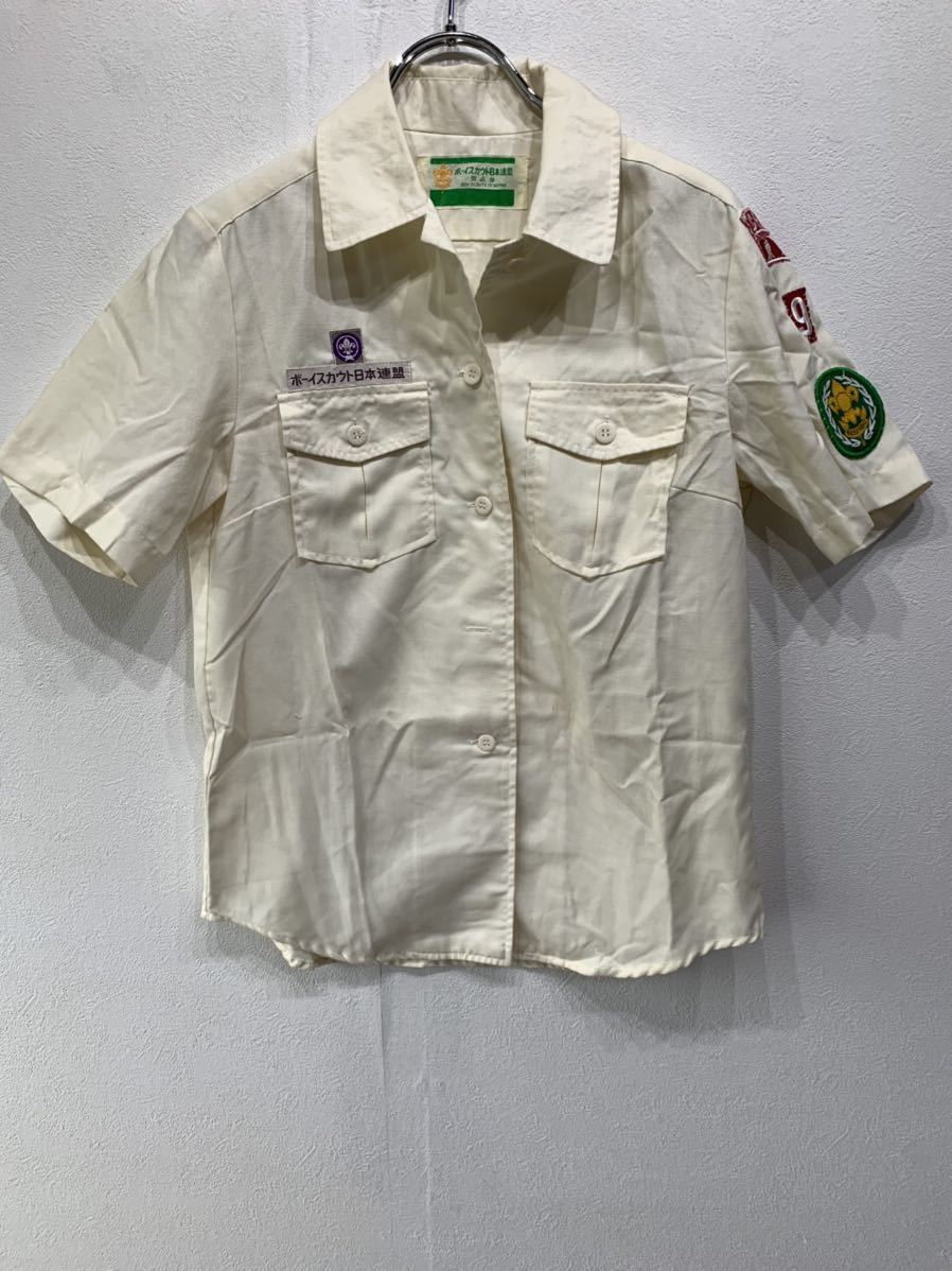 非売品　ボーイスカウト日本　半袖　シャツ　Sサイズ相当　アウトドア　キャンプ　　G1007_画像1