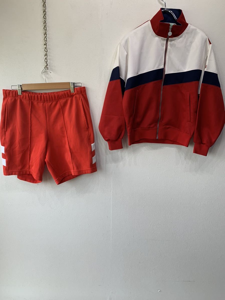 大津高校 ジャージ 上下セット 赤/レッド DERBY STAR Mサイズ 大津高校 ジャージ 上下セット 赤/レッド DERBY STAR Mサイズ