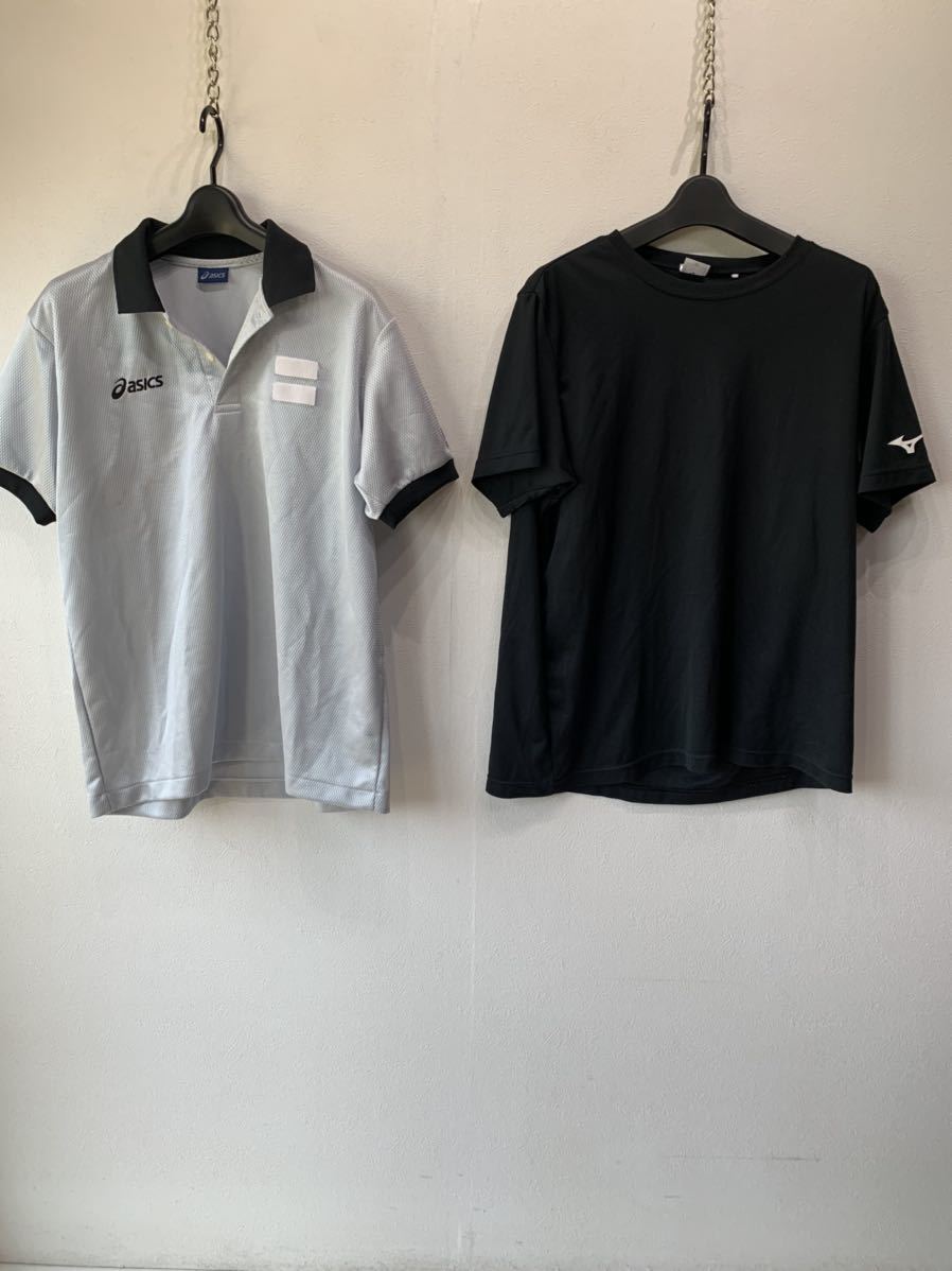 非売品　日本代表　スポーツ　ウェア　2枚セット　MIZUNO/ミズノ　アシックス　2XL　M　黒／ブラック　JBA　G1052_画像2